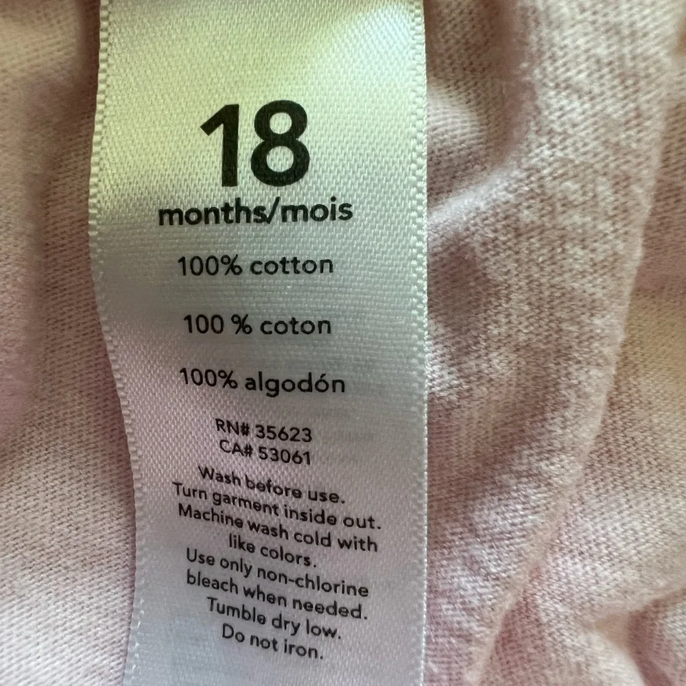 Carters 18-24 months pink unicorn skirt with attached undies
